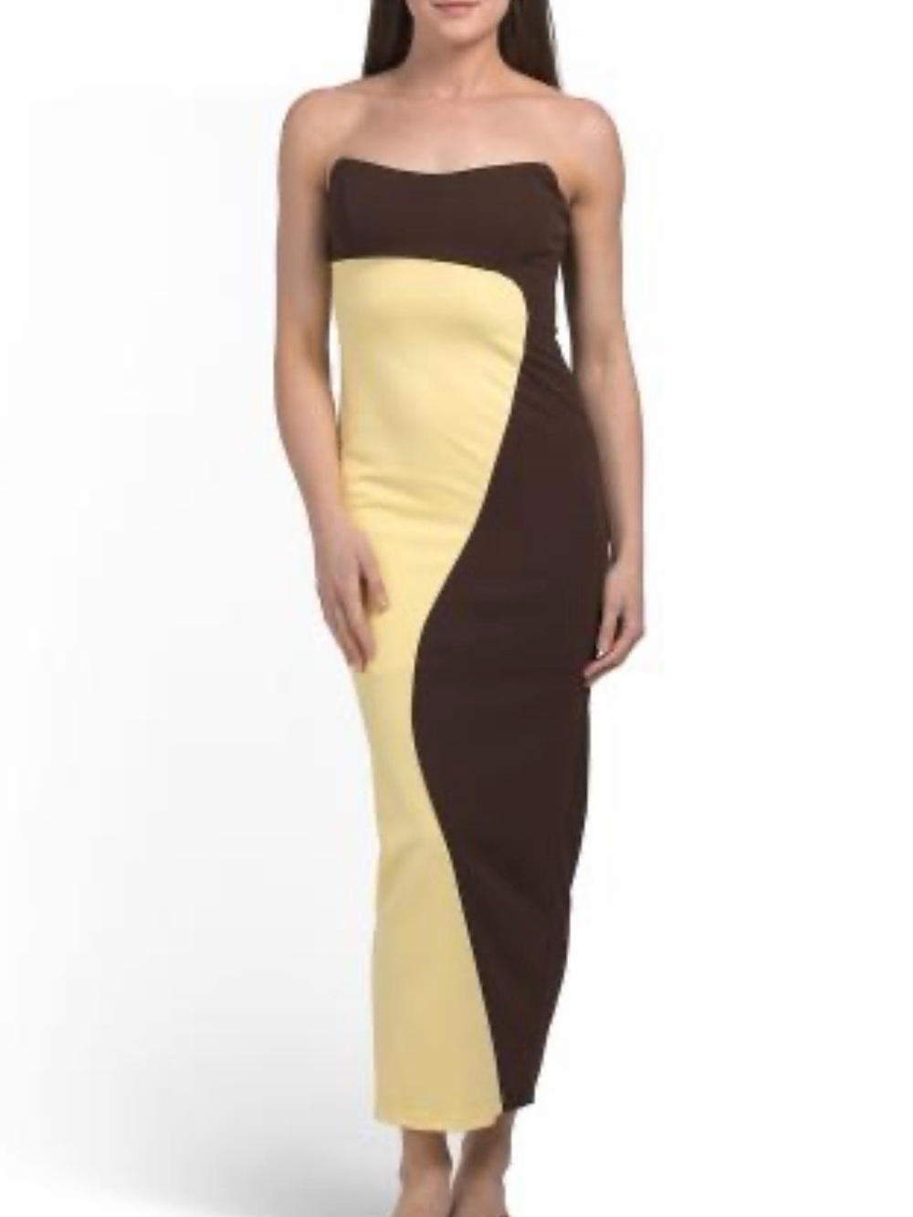 SELFIE LESLIE
strapless maxi dress
